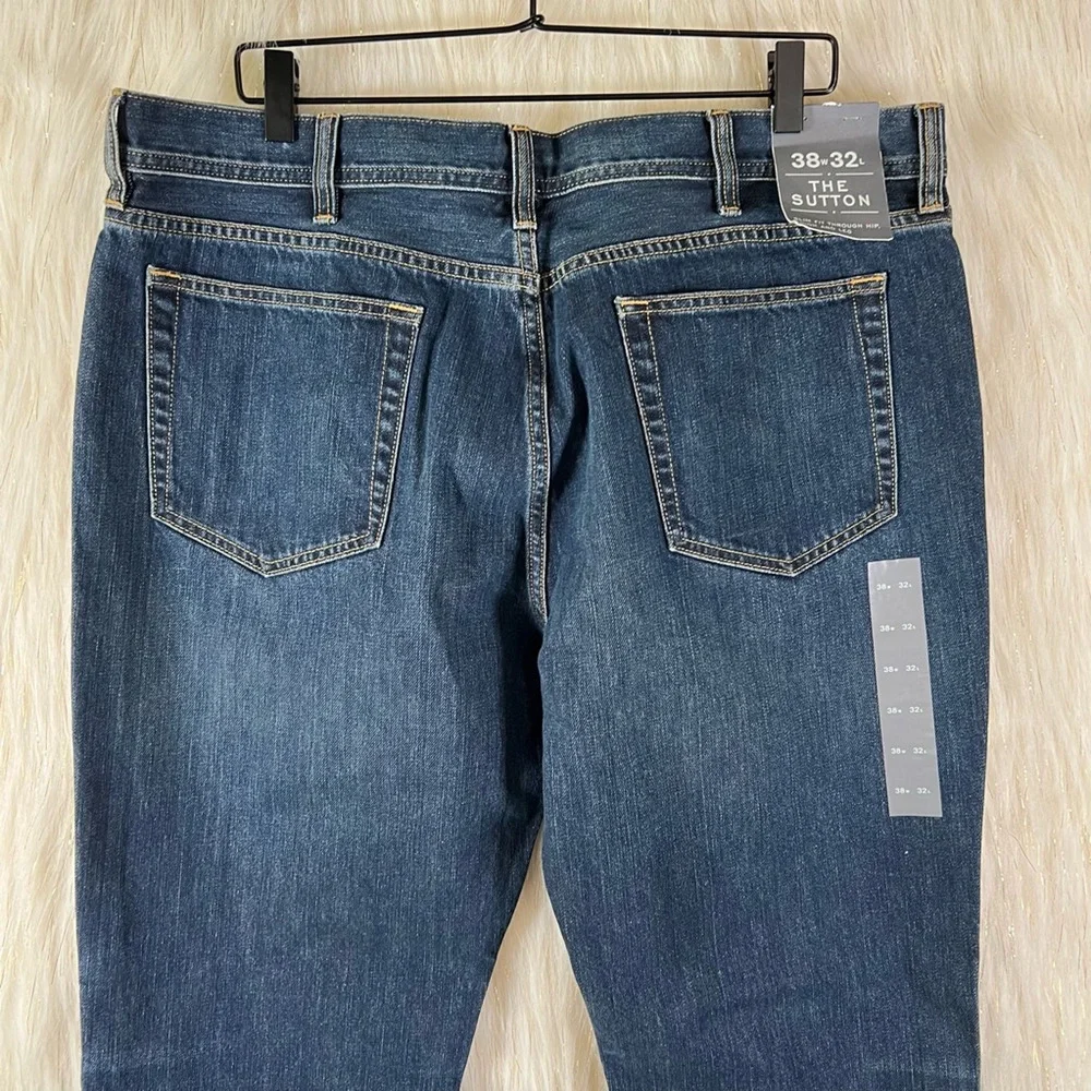 NWT J. Crew The Sutton Jeans Dark Wash Blue Slim Fit Casual Denim Size 38x32